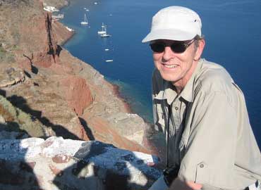 Tim Anderson in Santorini
