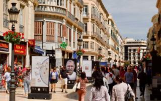 Calle Larios, Pedestrian Street, Malaga Tour