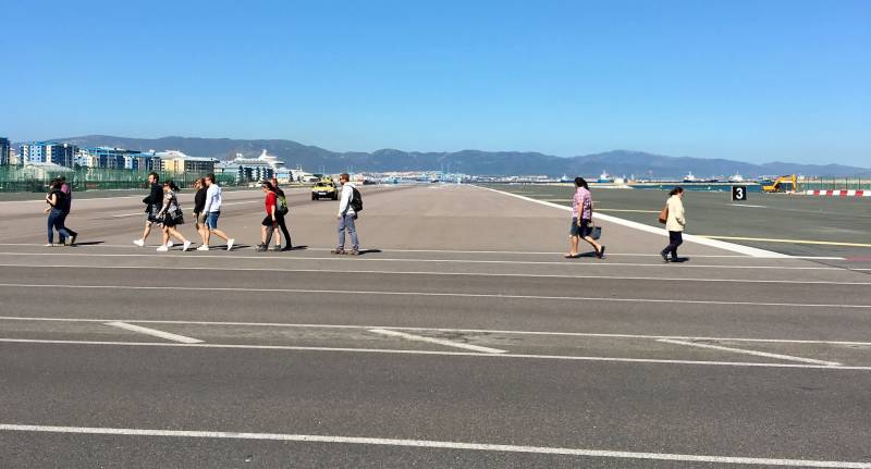 Gibraltar Airport Runway Crossing, Gibraltar Tour