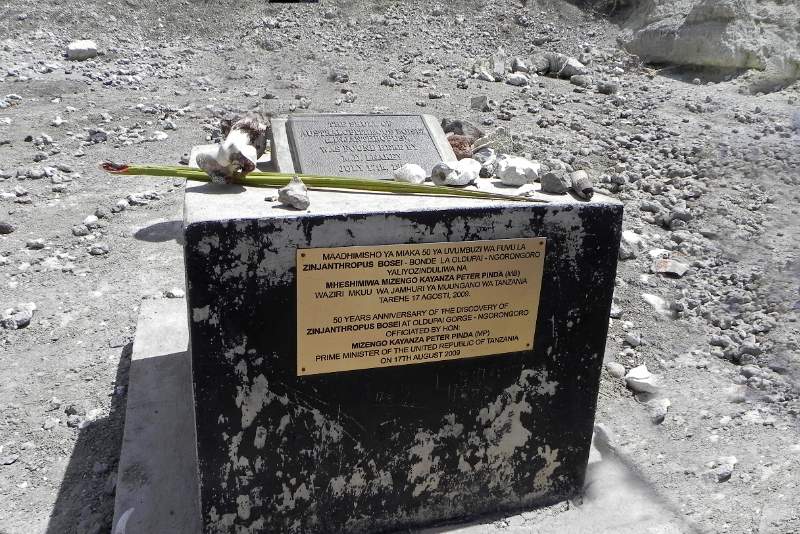 Olduvai Gorge Monument to Louis Leaky Discovery