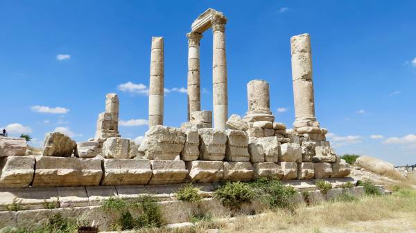 Amman Citadel Ruins, Exodus Travels Jordan Tour