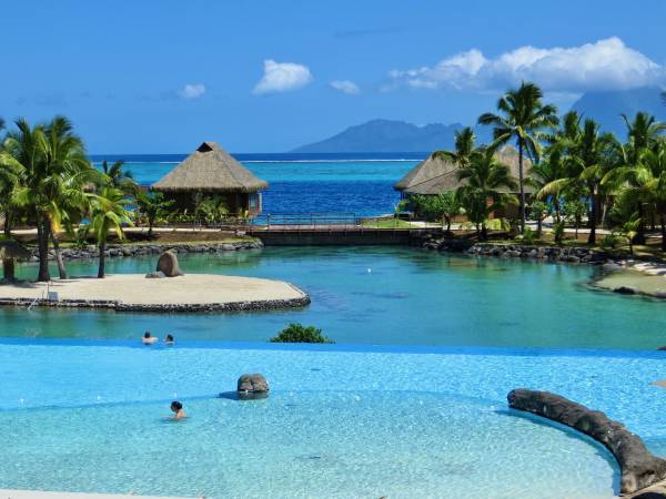 InterContinental Tahiti Review, Tropical Fish Lagoon and Infinity Pool