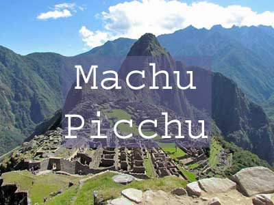 Machu Picchu Title Page