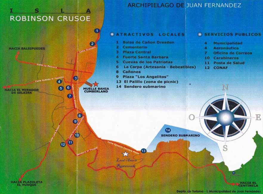 robinson crusoe travel map