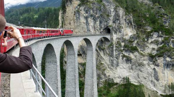 Switzerland Train Trip, Landwasser Viaduct
