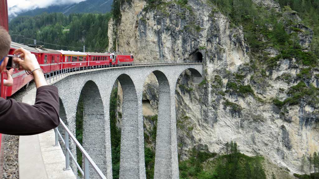 Switzerland Train Trip, Landwasser Viaduct
