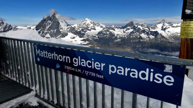 Switzerland Train Trip, Matterhorn Glacier Paradise