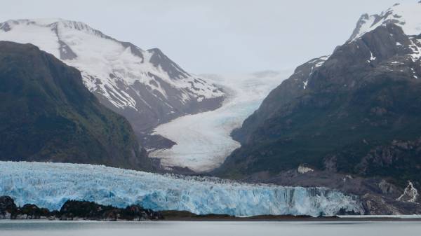 Amalia Glacier Ice Flows, Chilean Fjords
