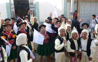 Happy Puno School Kids, Altitude Sickness in Puno