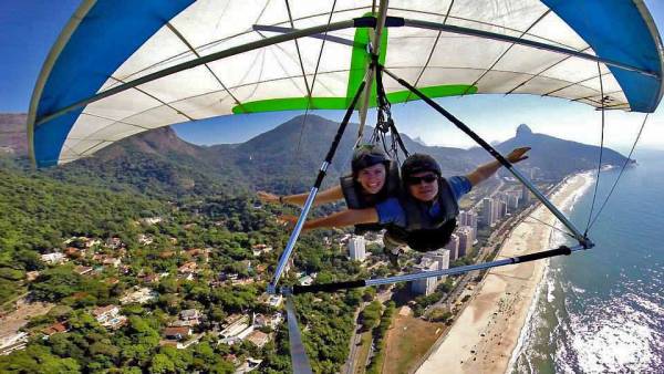 Hands Free, Just Fly, Sao Conrado Beach, Hang Gliding Rio