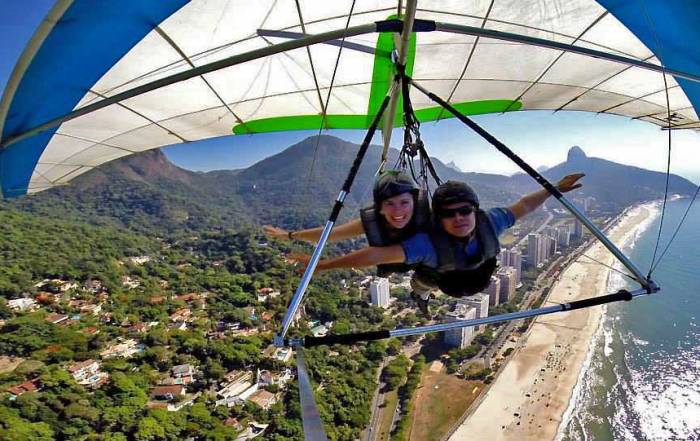 Hands Free, Just Fly, Sao Conrado Beach, Hang Gliding Rio