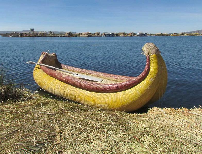 Reed Boats Float Better with Plastic Bottles in Hull, Uros Islands Tour