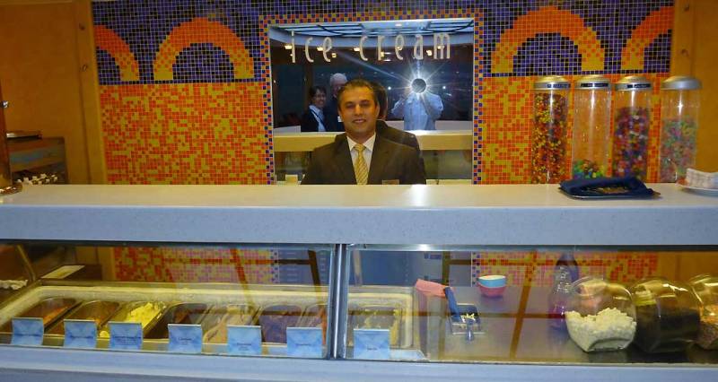 Homemade Ice Cream, Oceanview Cafe, Celebrity Infinity Tour