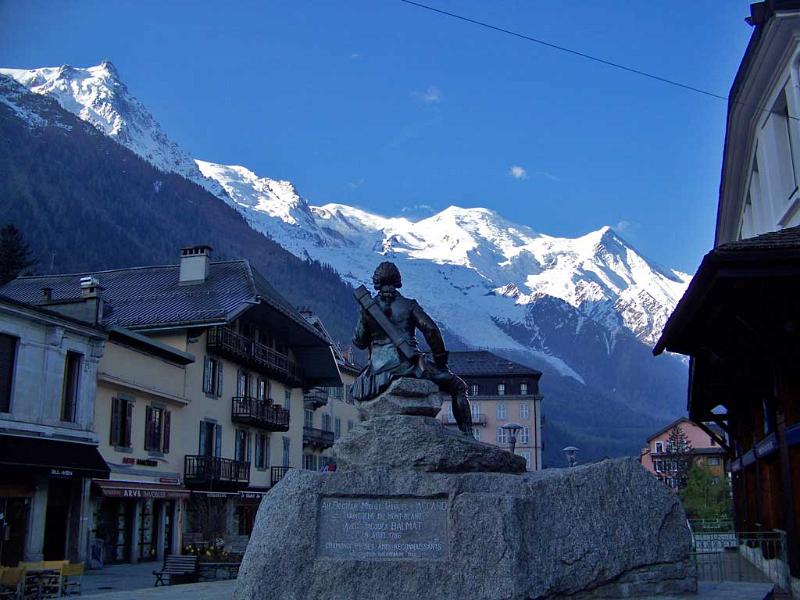 Michel Gabriel Paccard Bronze Statue, Chamonix Mont-Blanc