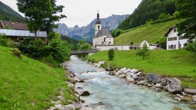 Parish Church of St Sebastian, Ramsau by Berchtesgaden