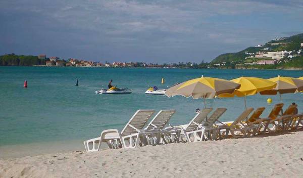 Philipsburg Beach Umbrellas, Visit St Maarten