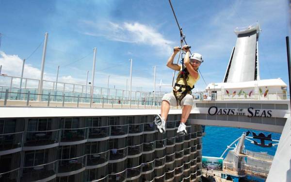 Zip Line, Oasis of the Seas, Royal Caribbean International