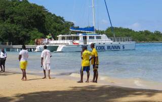 Beach at Dunn's River Falls, Visit Jamaica