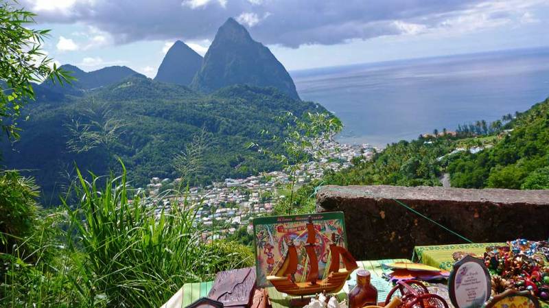 Souvenirs, Pitons, Soufrière, St Lucia Island Tour