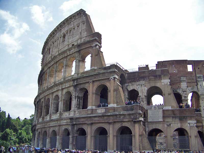 Colosseum Exterior, Two Days in Rome