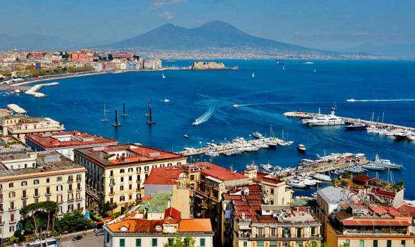 Naples Harbor, Mount Vesuvius from Posillipo, Visit Naples