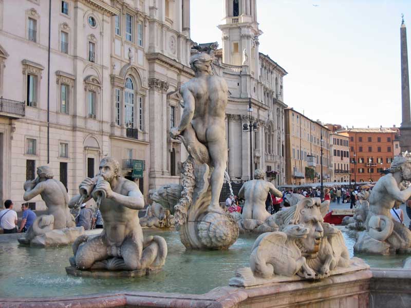 Piazza Navona Fountains, Visit Rome