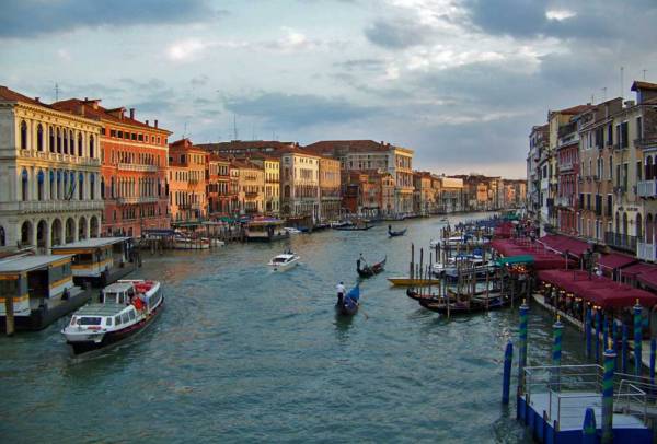 Sunset view of the Grand Canal, Venice Self Guided Tour, Italy