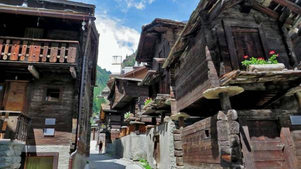Traditional Wood Houses, Visit Zermatt Swiss Village