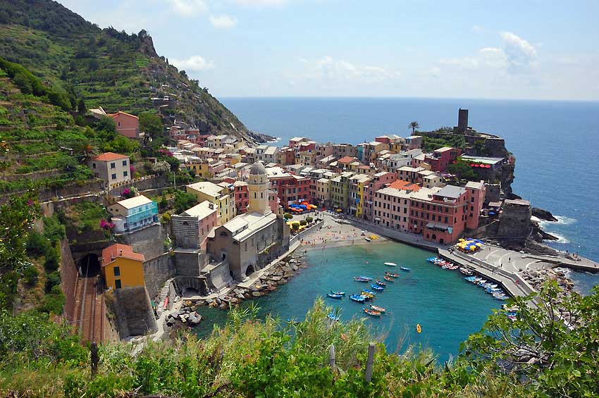 Vernazza view from Hillside, Visit Cinque Terre