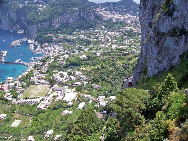 Villa San Michele view of Capri