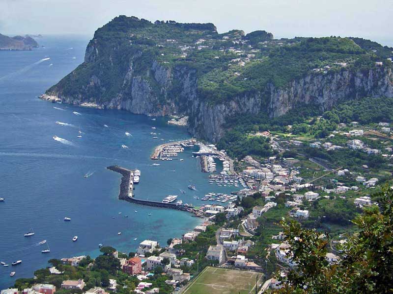 Villa San Michele view to Capri