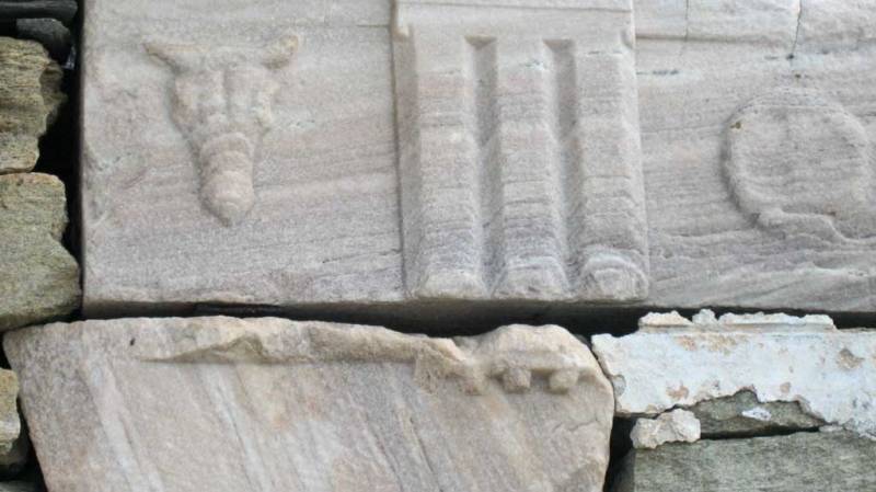 Carved Marble Blocks, Delos Day Trip