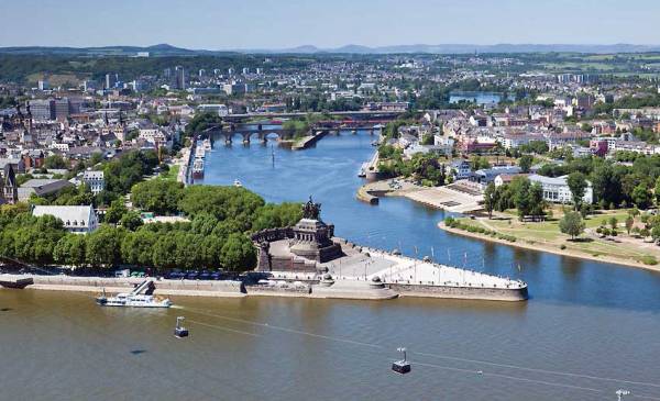 Deutsches Eck, Rhine River, Moselle River, Visit Koblenz