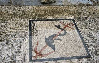 Dolphin Minoan Style Mosaic, Delos Day Trip