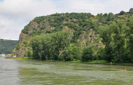 Lorelei or Loreley, Dangerous Rhine River Turn, Romantic Rhine