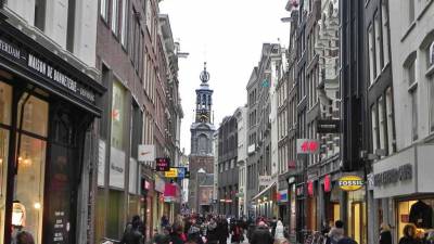 Munttoren Mint Tower, Kalverstraat Pedestrian Walk, Visit Amsterdam