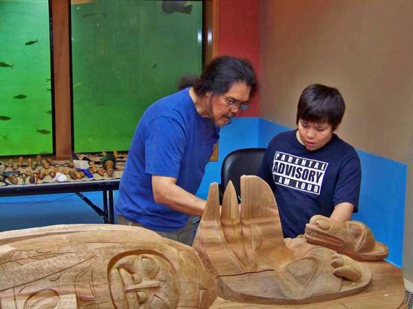 Israel Shotridge, Tlingit Carver, Teaching the next Generation, Visit Ketchikan