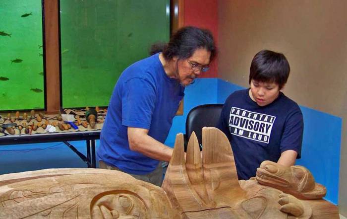 Israel Shotridge, Tlingit Carver, Teaching the next Generation, Visit Ketchikan