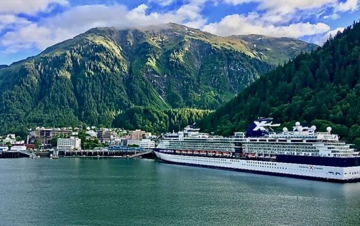Juneau Harbor, Celebrity Millennium, Star Princess Alaska Cruise