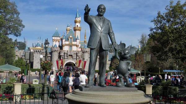 Disney & Mickey Statue, Fantasyland Castle, Disneyland, Visit Anaheim