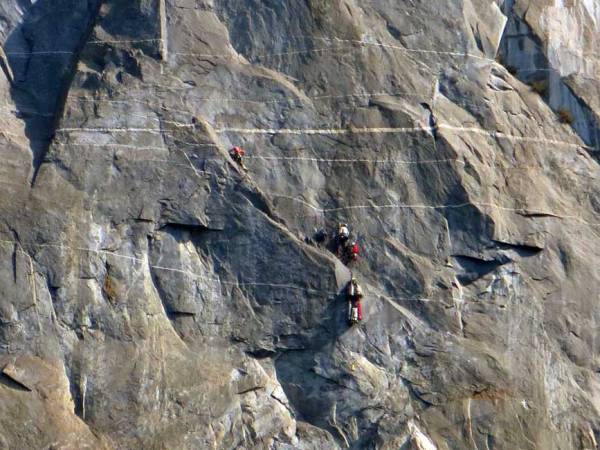 El Capitan Climbers, Yosemite Rim Fire Visit