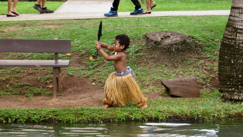 Aspiring Performer Practicing, Polynesian Cultural Center