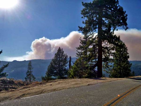 Rim Fire, Tioga Pass, Yosemite Rim Fire Visit