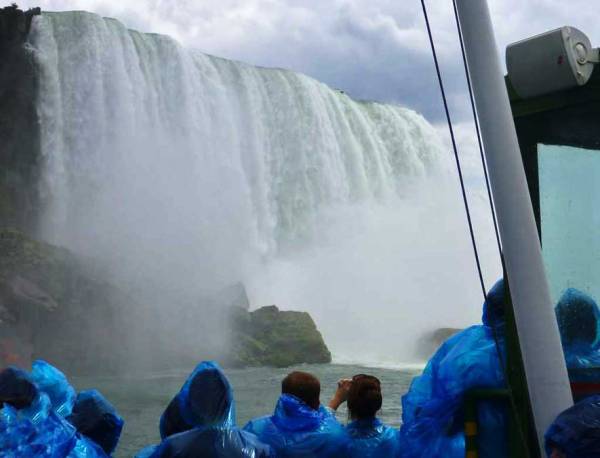 Canadian Horseshoe Falls from Maid of the Mist, Visit Niagara Falls