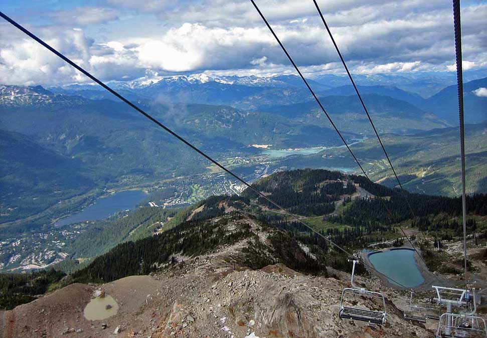 View from the Peak Express, Whistler Summer Visit