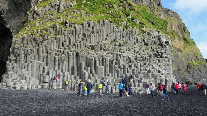 Basalt Columns, Reynisfjara Black Sand Beach, Iceland South Coast Day Trip