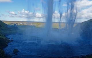 Behind Seljalandfoss Waterfall, Iceland South Coast Day Trips