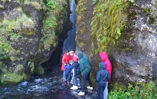 Gljúfrabúi Cavern Waterfall Entrance, Iceland South Coast Day Trip