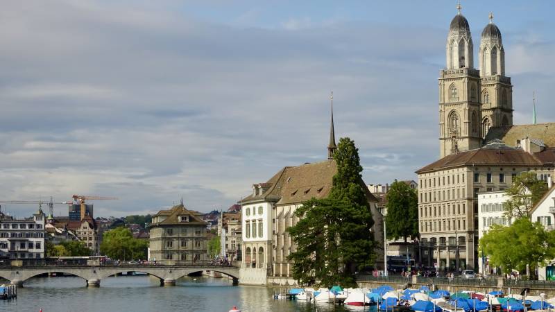 Grossmünster, Limmat River, Old Town Zürich