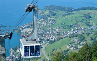 Weggis Gondola down Mount Rigi